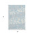 3' X 5' Sky Blue And Ivory Animal Print Washable Area Rug With UV Protection