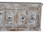 75" White Distressed Solid Wood Carved Floral Sideboard with Four Doors