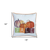Set Of Four 18" Orange Plaid And Pumpkin Throw Pillow Covers