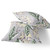 Set of Two Gray Green And Purple Botanical Indoor Outdoor Throw Pillow