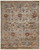 6' X 9' Tan Brown and Gray Wool Floral Hand Knotted Area Rug With Fringe