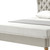 Beige Tufted Linen Upholstered Twin Bed Frame
