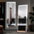 63" Silver Lighted Metal Framed Bathroom Vanity Mirror