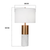 Marble Bedside Modern Desk Table Lamp Living Room Shade with Cylinder Base