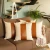 Bohemian Vegan Faux Leather Detailed Throw Pillow