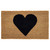 30" X 48" Brown And Black Heart Outdoor Coir Door Mat