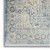 5' X 8' Blue And Ivory Floral Non Skid Area Rug With Fringe