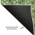 8' Green Ivory And Blue Polka Dot Washable Round Rug With UV Protection
