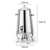 Stainless Steel L Juicer Water Milk Coffee Pump Beverage Drinking Utensils