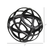 Black Metal Geometric Sphere