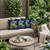 Set of Three Blue Flamingo Indoor Outdoor Throw Pillow