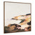 Tidal Journey Hand Painted Dark Brown Floater Frame Wall Art