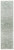 10' Ivory and Green Wool Hand Knotted Runner Rug With Fringe