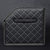 Leather Car Boot Collapsible Foldable Trunk Cargo Organizer Portable Storage Box Stitch with Lock 