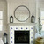 12" x 12" Blue Vinyl Arabesque Peel And Stick Removable Tiles