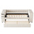 Beige Tufted Velvet Upholstered Twin Day Bed With Trundle