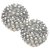 Facetas Perla 5" Cristal & Pearl Sphere - Set of 2