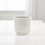 White Ceramic 23 Ounce Round Distressed Pot Planter