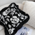Floral Throw Pillowcase with Ruffle Edges