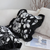Floral Throw Pillowcase with Ruffle Edges