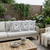 Set of Three White Yellow And Gray Peacock Indoor Outdoor Throw Pillow