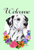 Dalmatian - Best of Breed Welcome Flowers Garden Flag