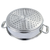 Heavy Duty Stainless Steel Food Steamer Vegetable Pot Stackable Pan Insert with Glass Lid