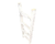 4 Step Rustic White Wood Ladder Shelf