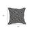 20" X 7" X 20" Cool Transitional Black And White Pillow Cover With Poly Insert