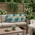 Set of Three Turquoise Bird Indoor Outdoor Throw Pillow