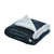 50" X 60" Hunter Green Polyester Knitted Plush Throw Blanket