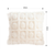 Cream PomPom Grid Pillowcase