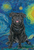 Labradoodle Black - Hippie Hound Studios Welcome  House and Garden Flags
