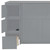 Gray Wood Full Murphy Bed With USB