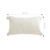 Ivory Sherpa Lumbar Pillow with Tassel Details