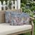 Set of Three Light Blue And Brown Elephant Indoor Outdoor Throw Pillow