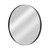 35" Black Round Aluminum Framed Bathroom Vanity Mirror