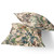 Set of Two Green And Brown Floral Indoor Outdoor Throw Pillow