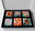 Set of 6 Acrylic Glass Magnets, The Floral Collection