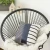 Bohemian Striped Vegan Faux Leather Throw Pillow Covers