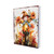 15" Brown Orange And Yellow Wood Sunflower Thanksgiving Tabletop Sign