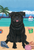 Labradoodle Black - Hippie Hound Studios Welcome  House and Garden Flags