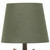 20" Brown And White Novelty Table Lamp With Green Drum Shade