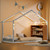 White Metal Twin House Bed