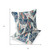 Set of Two Blue And Gray Botanical Indoor Outdoor Throw Pillow