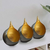 Gold and Black Tea-Light Candle Holders
