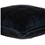 20" X 7" X 20" Transitional Black Solid Quilted Pillow Cover With Poly Insert