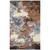 5' X 8' Blue And Brown Abstract Hand Tufted Area Rug
