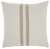 Beige Herringbone Stripe Throw Pillow