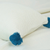Cream Ribbed Knit Pillowcase with and PomPoms Modern Coastal Cushion Covers